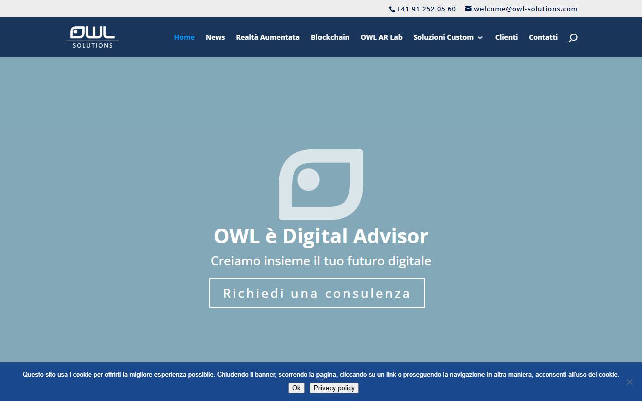 Anteprima del sito: OWL Solutions SA