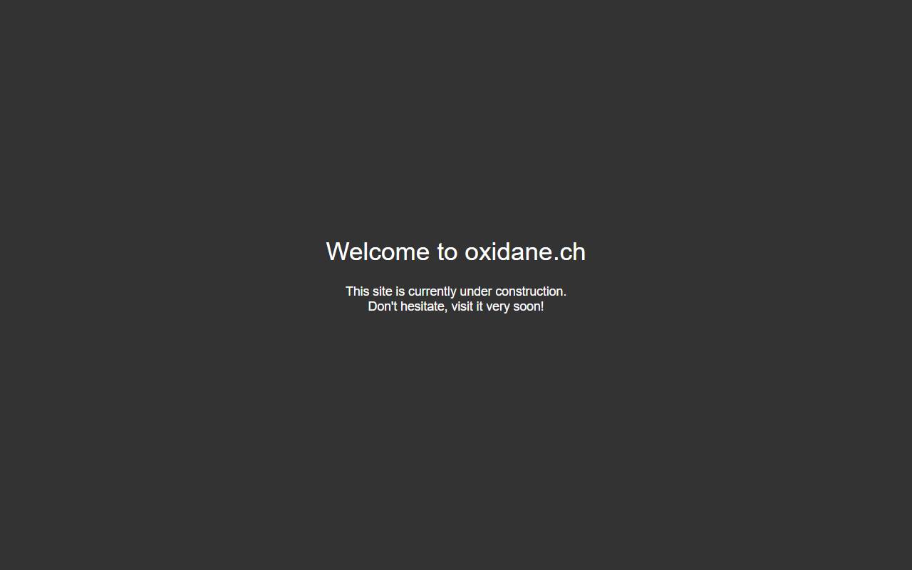 Anteprima del sito: OXIDANE SA