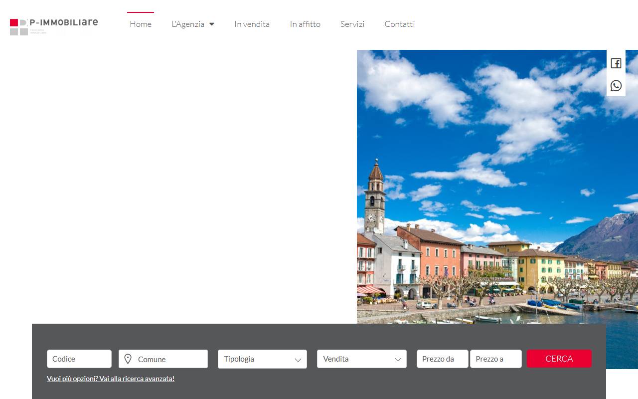 Anteprima del sito: P-Immobiliare Sagl