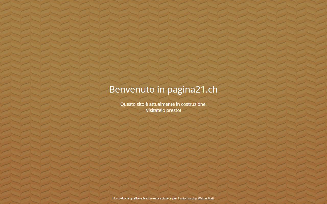 Anteprima del sito: PAGINA21 Sagl