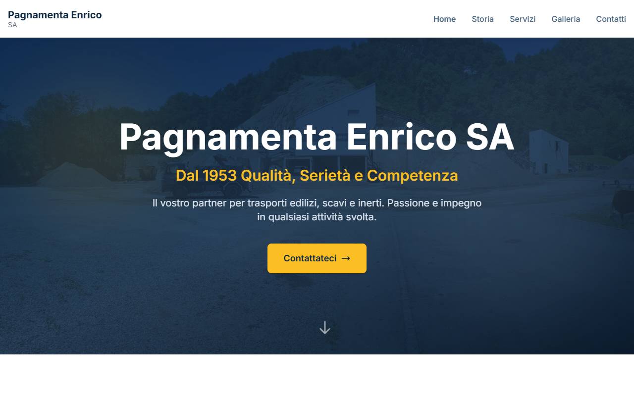 Anteprima del sito: Pagnamenta Enrico SA