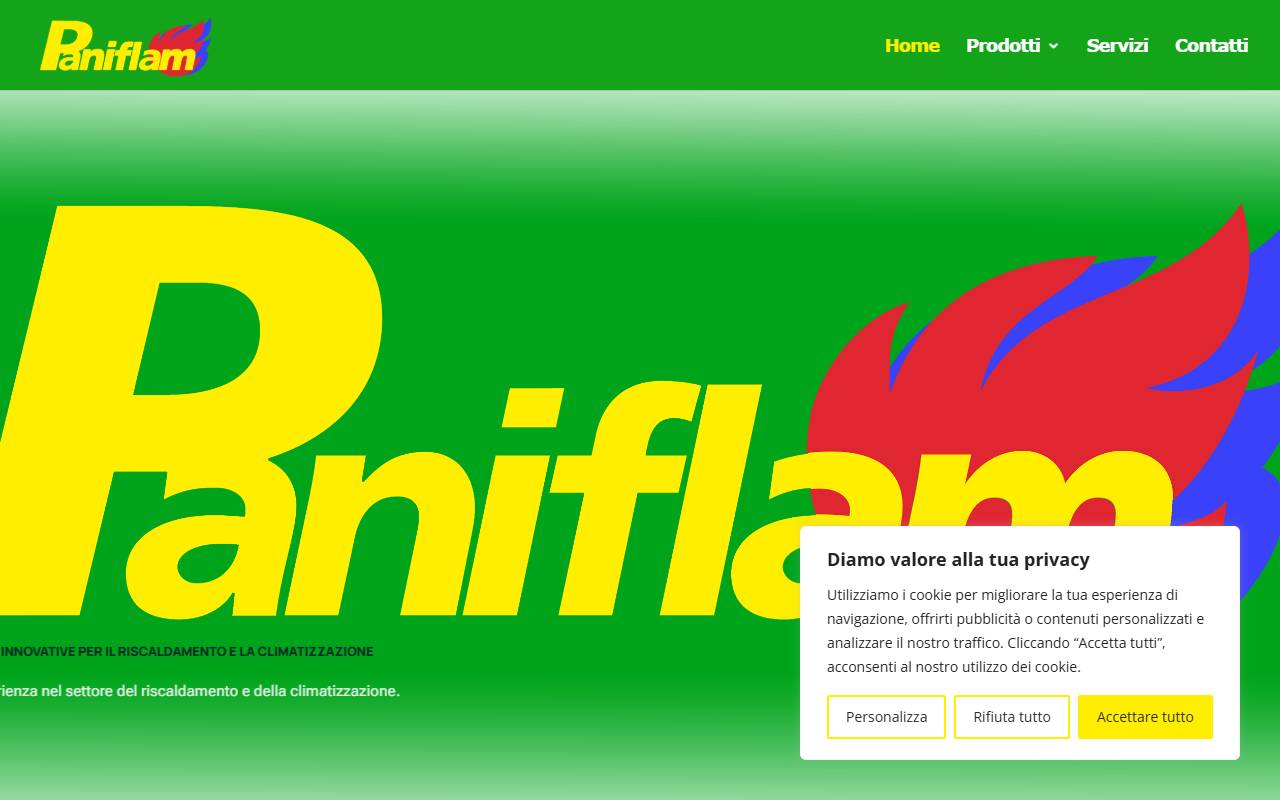 Anteprima del sito: Paniflam Sagl