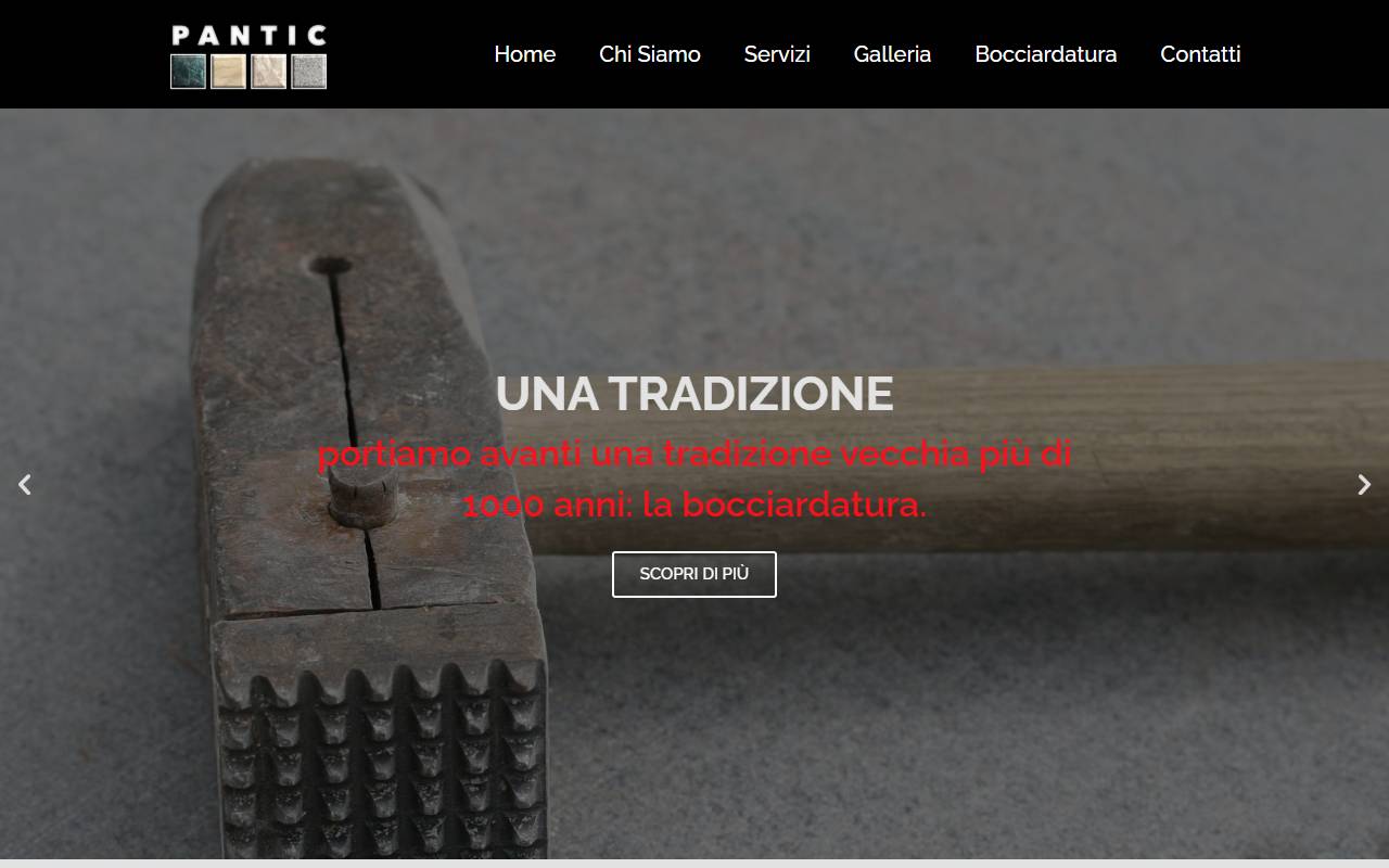 Anteprima del sito: Pantic Sagl