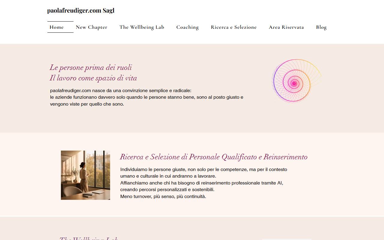Anteprima del sito: paolafreudiger.com Sagl