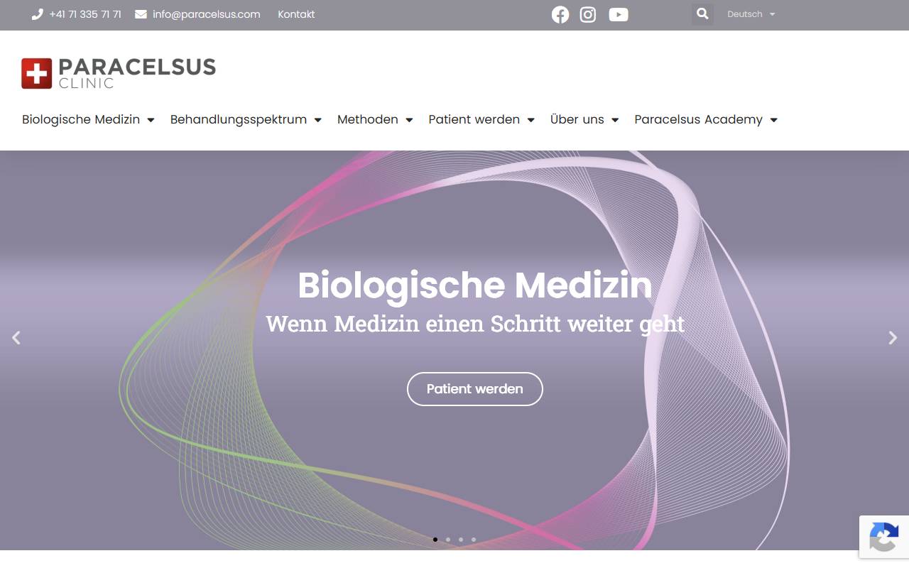 Anteprima del sito: PARACELSUS FOUNDATION