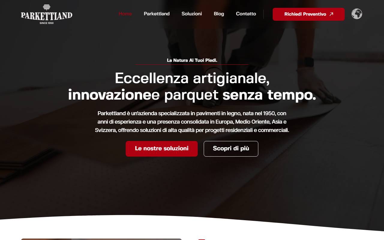 Anteprima del sito: Parkettland di Patrucco Paolo