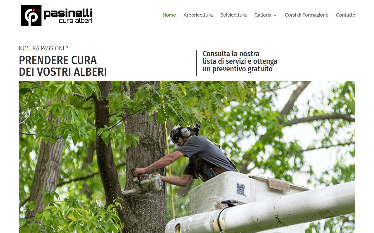 Anteprima del sito: A Pasinelli Sagl