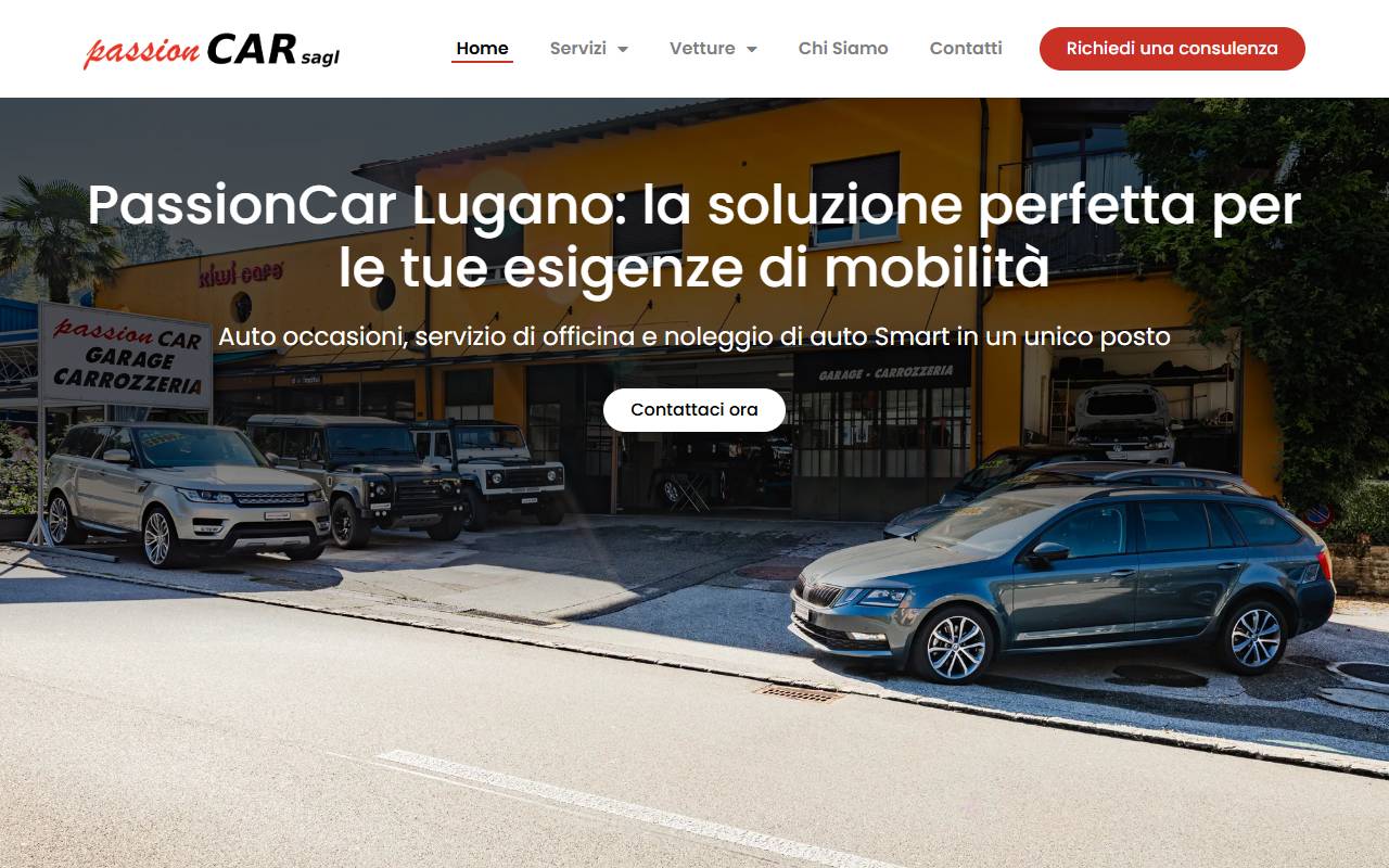 Anteprima del sito: Passion Car Sagl