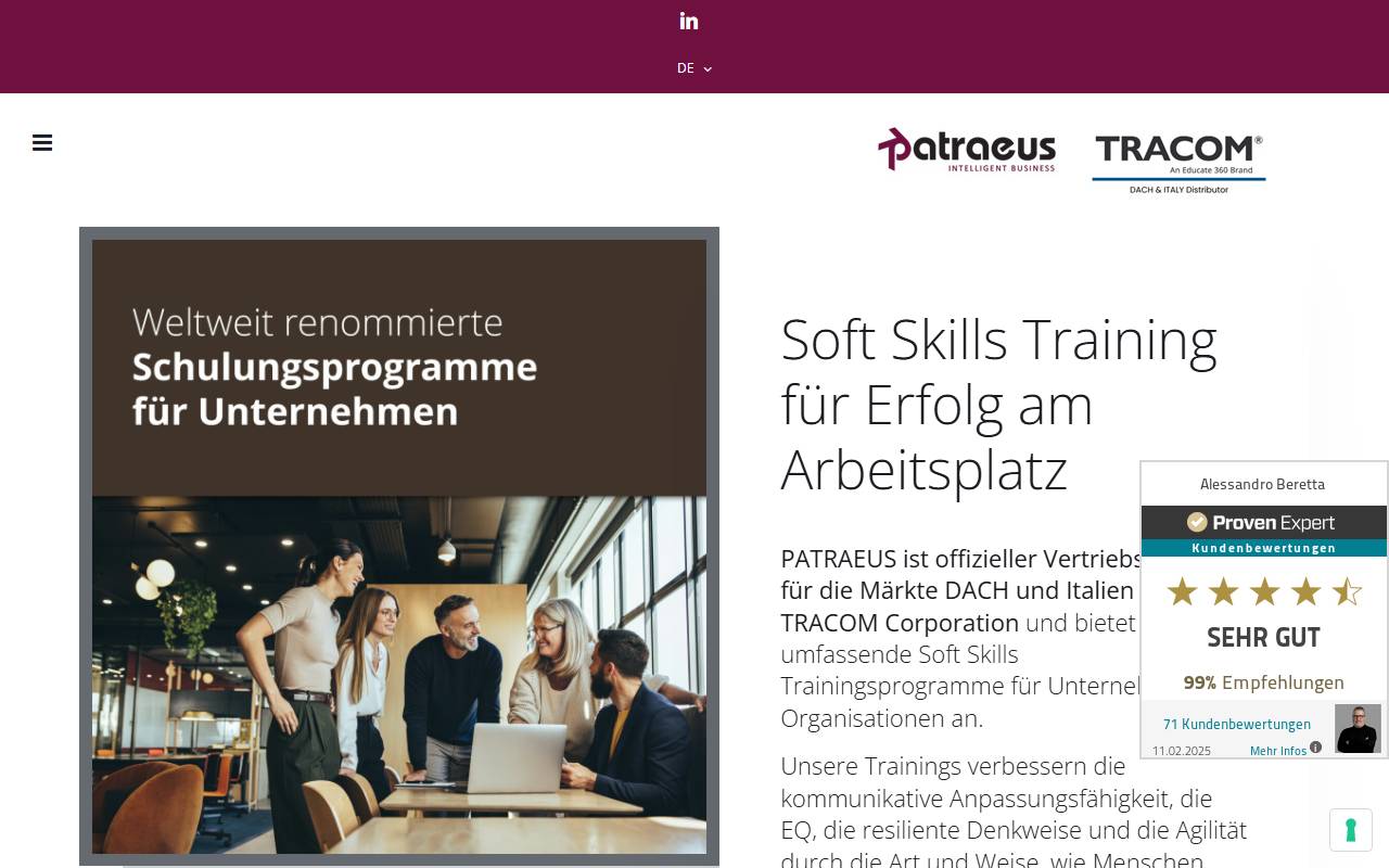 Anteprima del sito: Patraeus LLC
