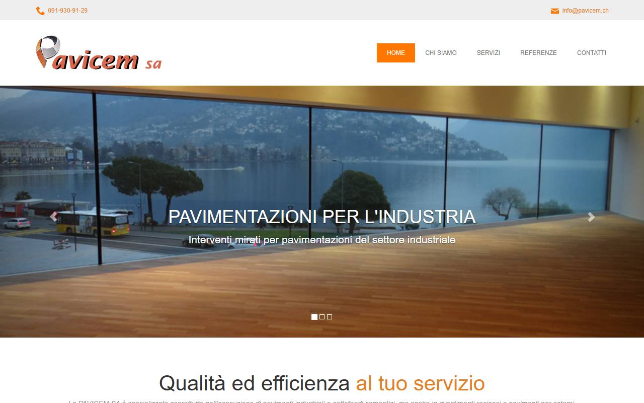 Anteprima del sito: PAVICEM SA