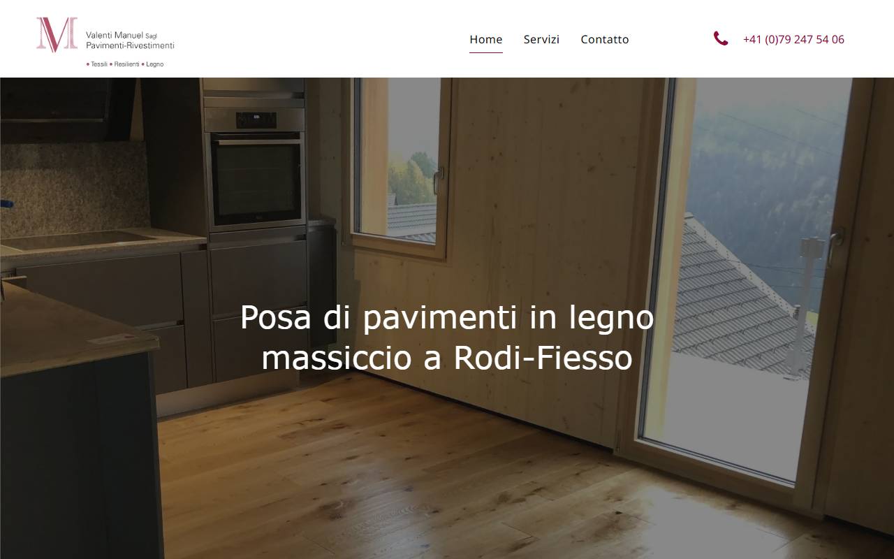 Anteprima del sito: Valenti Manuel Pavimenti e Rivestimenti Sagl