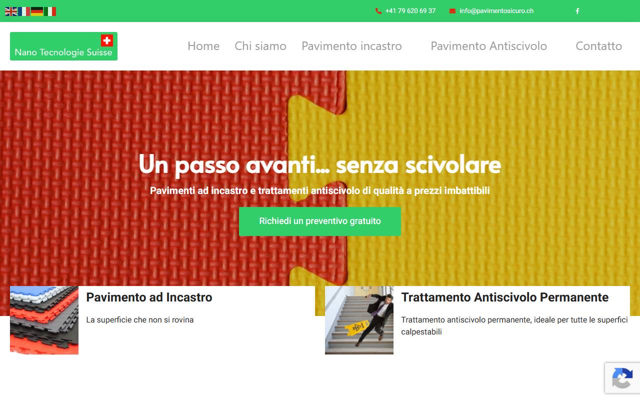 Anteprima del sito: Nanotecnologie-Suisse di Franco Pogliaghi