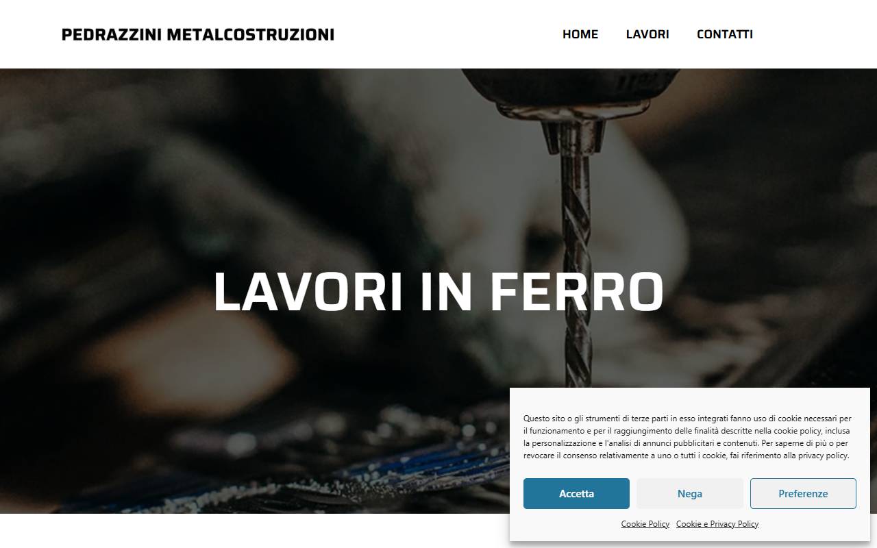 Anteprima del sito: PEDRAZZINI METALCOSTRUZIONI SAGL