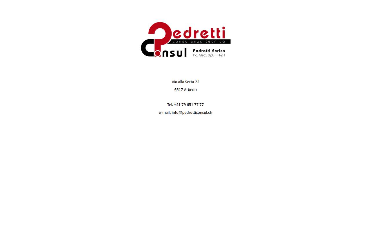 Anteprima del sito: Pedretti Consul