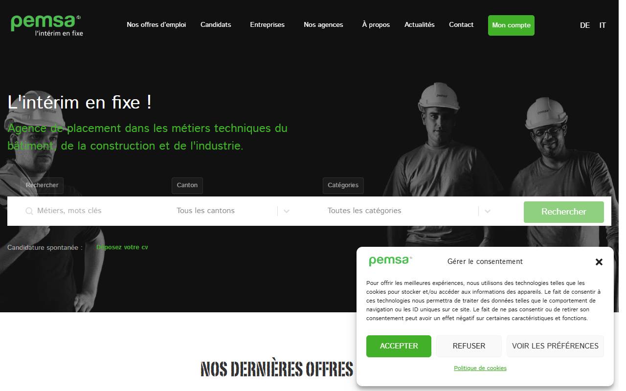 Anteprima del sito: Pemsa SA