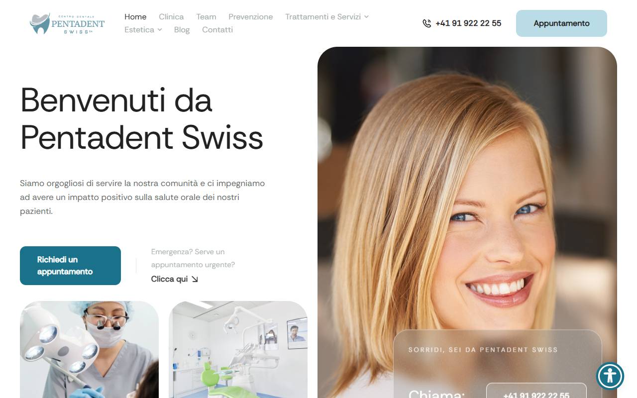 Anteprima del sito: PENTADENT SWISS SA