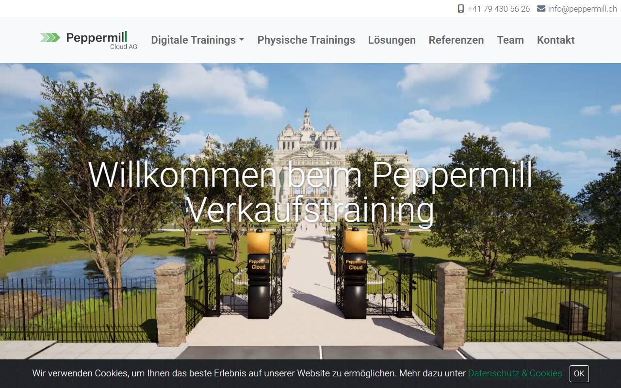 Anteprima del sito: Peppermill SA