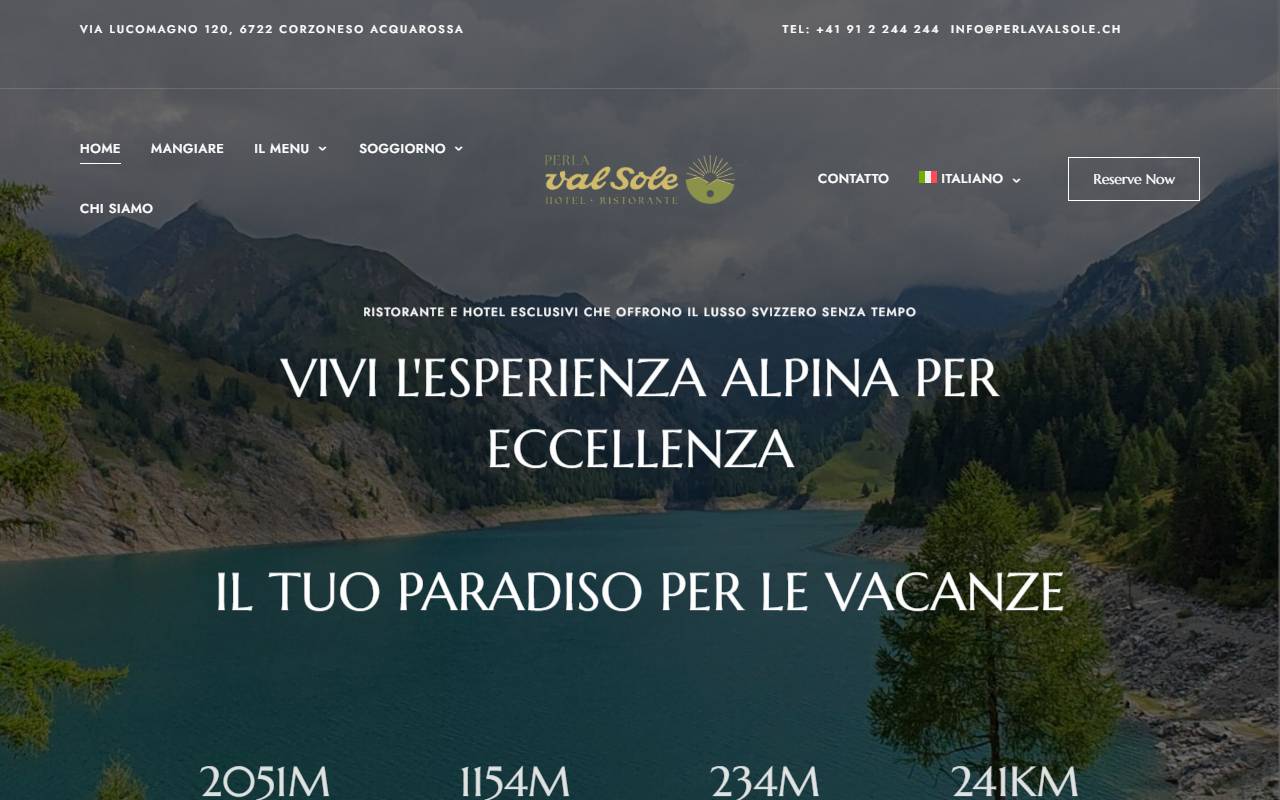 Anteprima del sito: Perla Valsole Sagl