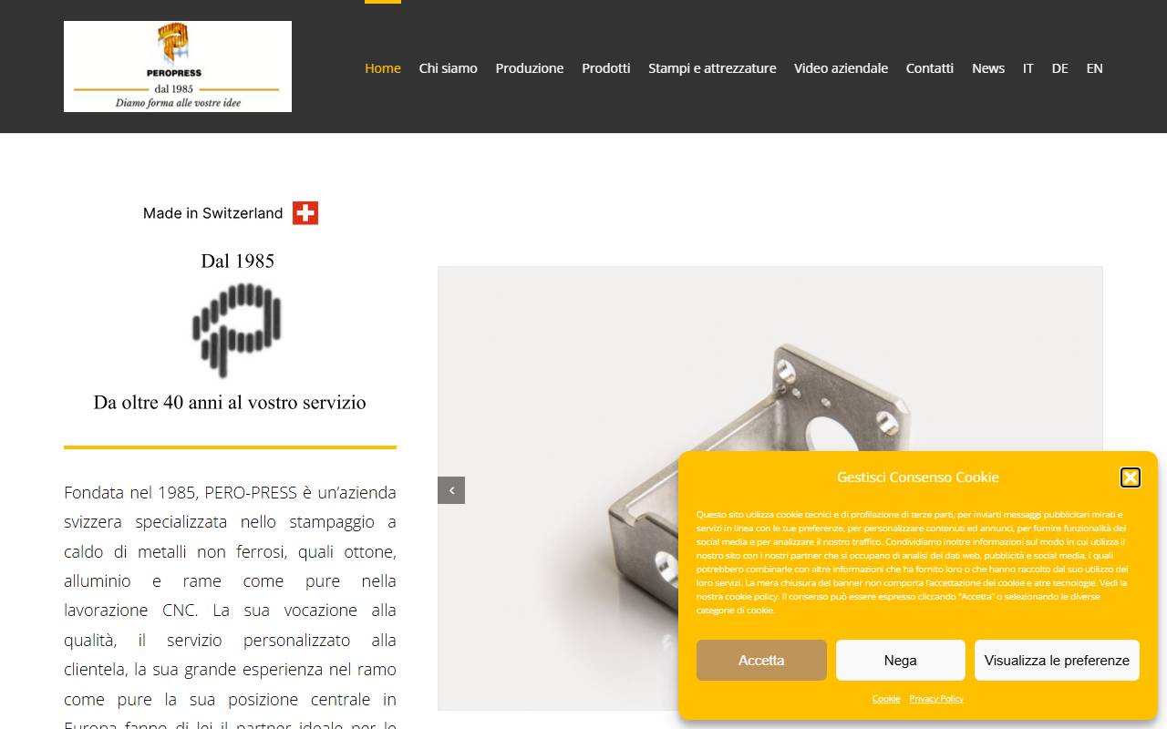 Anteprima del sito: Pero-Press AG