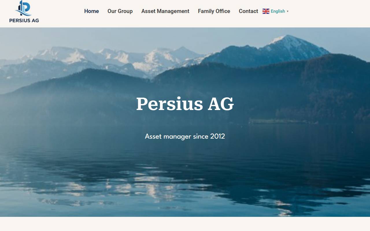 Anteprima del sito: PERSIUS AG