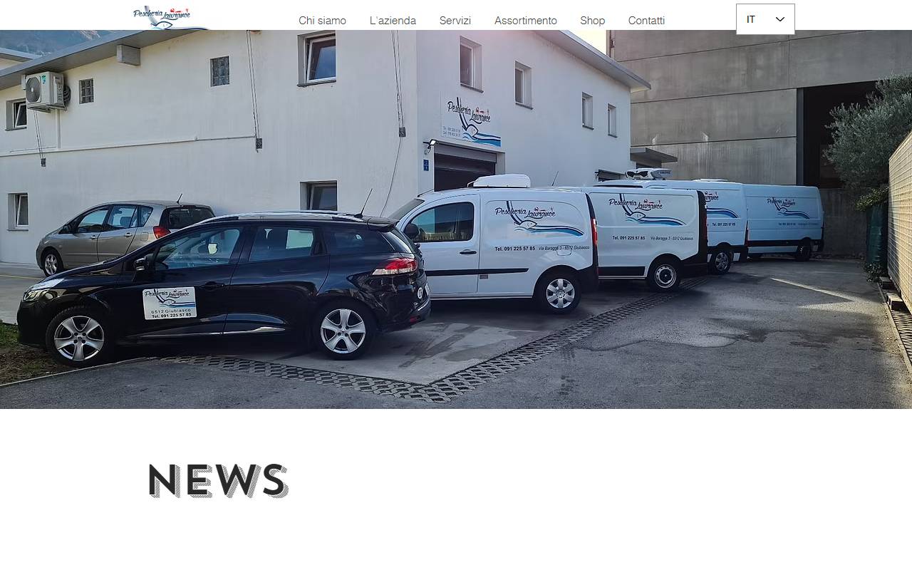 Anteprima del sito: PESCHERIA LAWRANCE SAGL