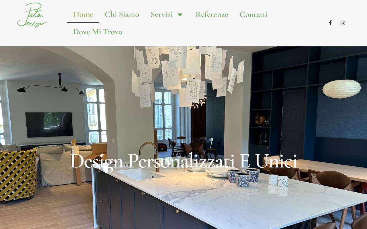 Anteprima del sito: Peter Design Sagl