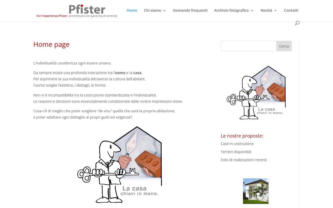 Anteprima del sito: Impresa Generale Pfister SA