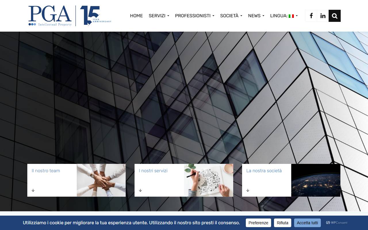 Anteprima del sito: PGA S.P.A., Milano, Succursale di Lugano