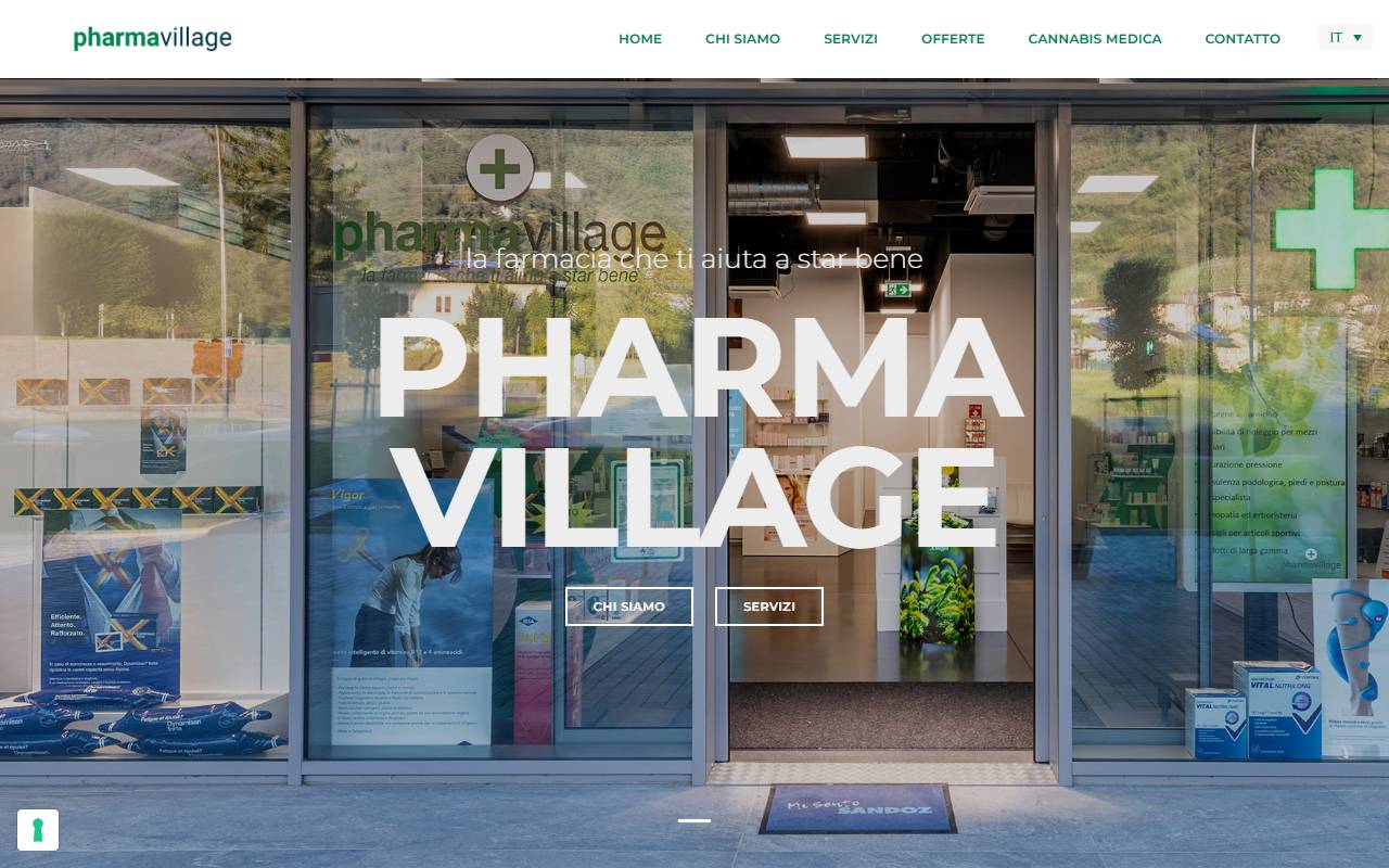 Anteprima del sito: Pharma Village Sagl