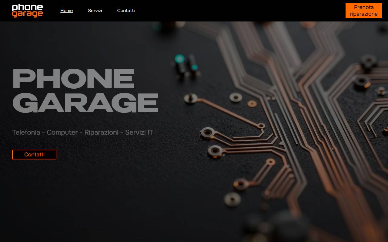 Anteprima del sito: PHONE GARAGE DI MIRKO CONCONI