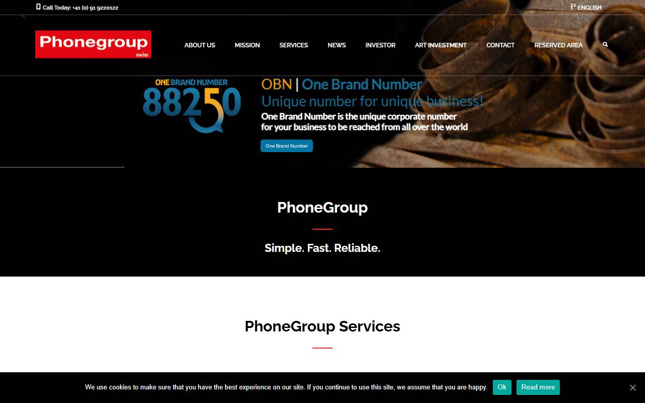 Anteprima del sito: Phonegroup SA