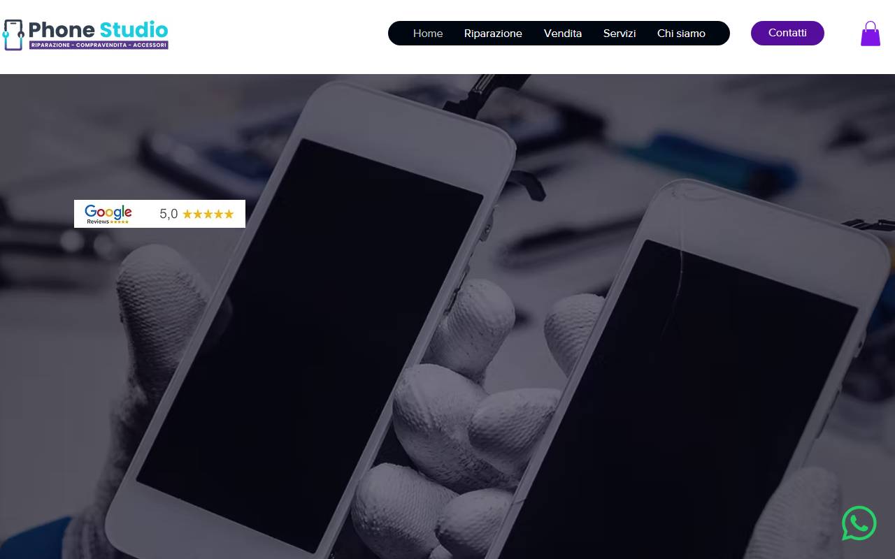 Anteprima del sito: Phone Studio di Giovanni Luperto