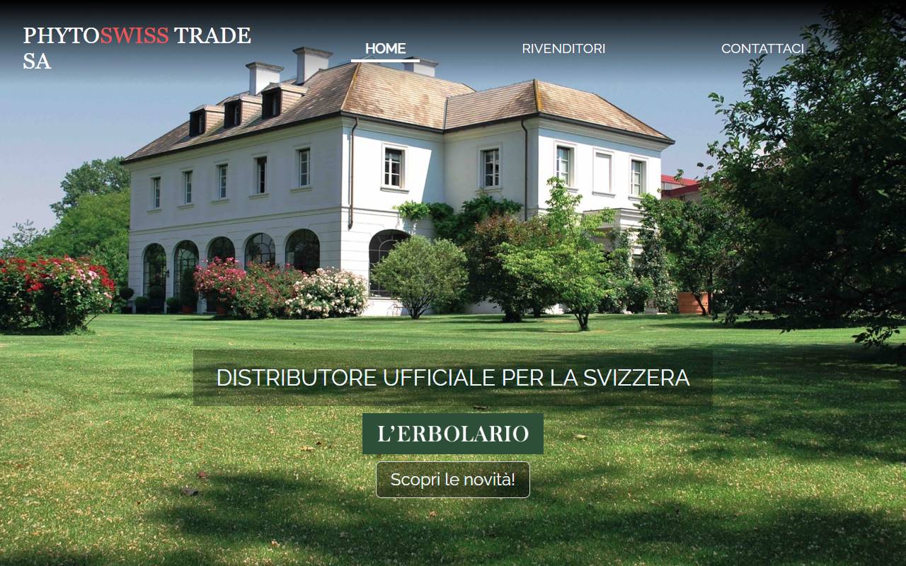 Anteprima del sito: Phytoswiss Trade SA
