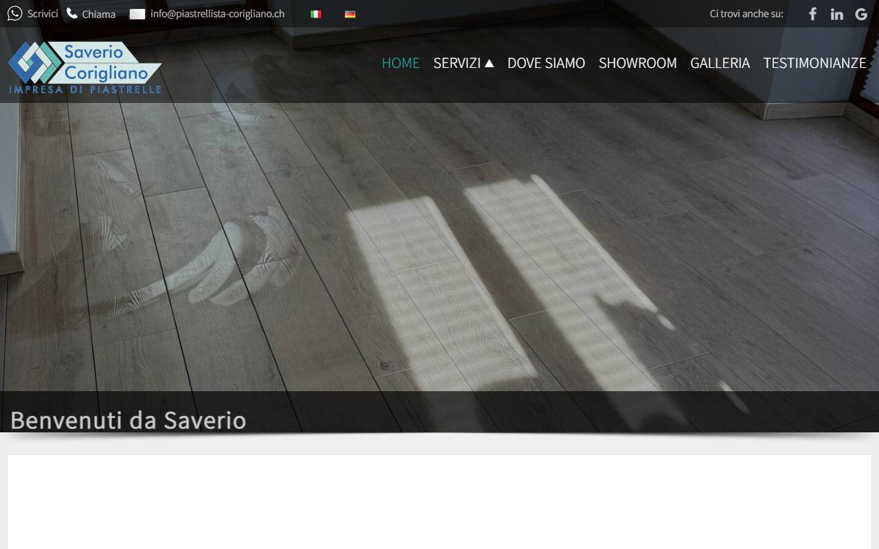 Anteprima del sito: Saverio Corigliano Piastrellista