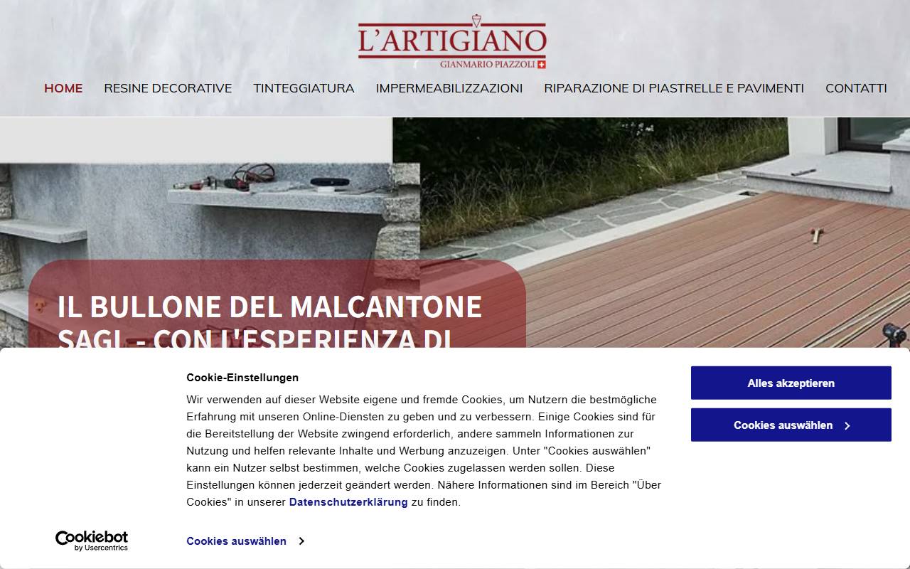 Anteprima del sito: Il Bullone del Malcantone Sagl