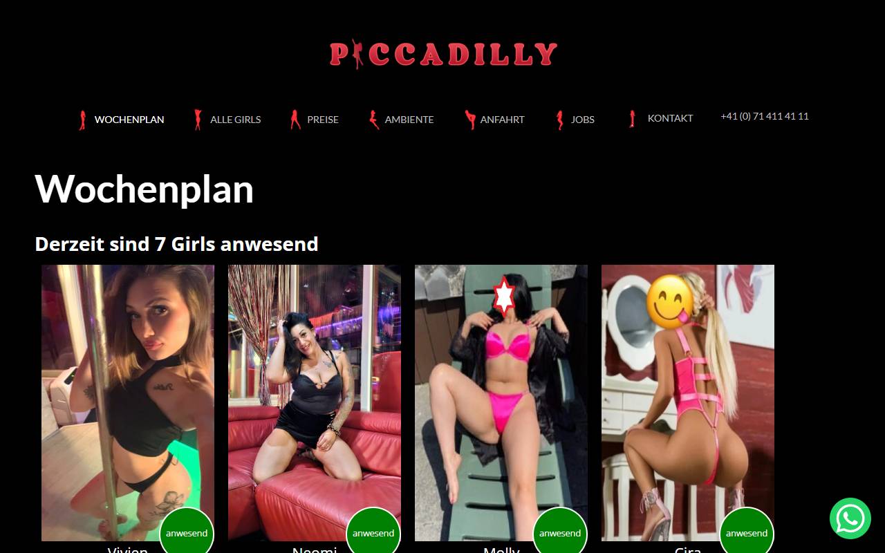 Anteprima del sito: Piccadilly SA