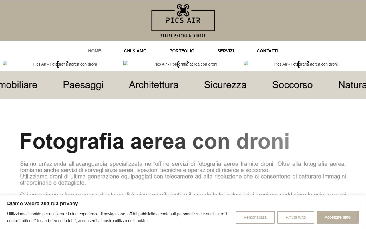Anteprima del sito: PICS AIR di Ricardo Fuentes Gonzalez