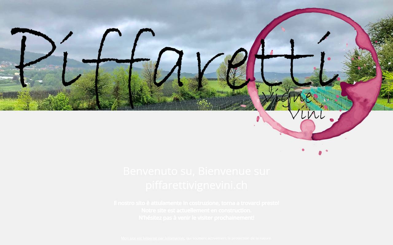 Anteprima del sito: Piffaretti Vigne Vini