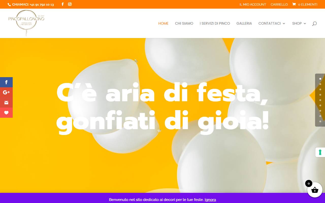 Anteprima del sito: PincoPalloncino di Nadia Piaggi