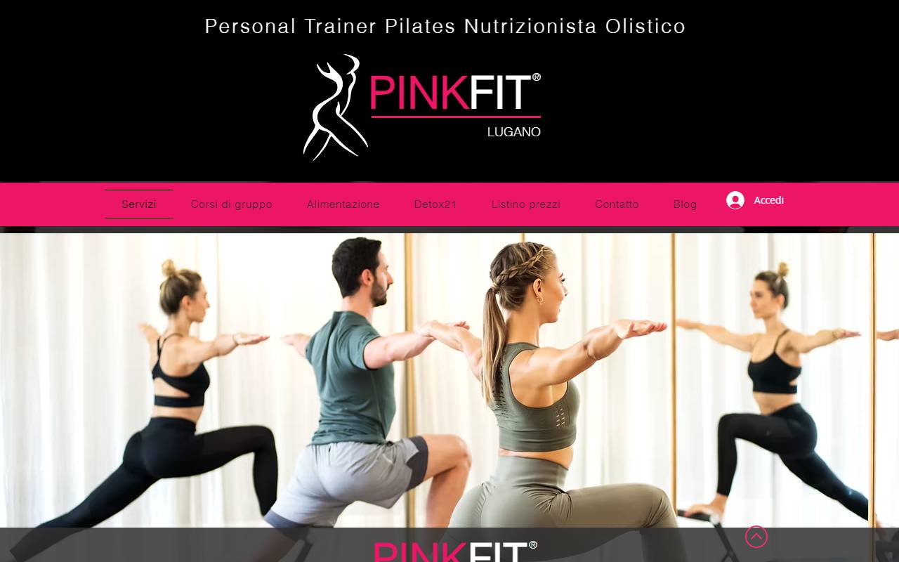Anteprima del sito: PINKFIT di Paola Nocera