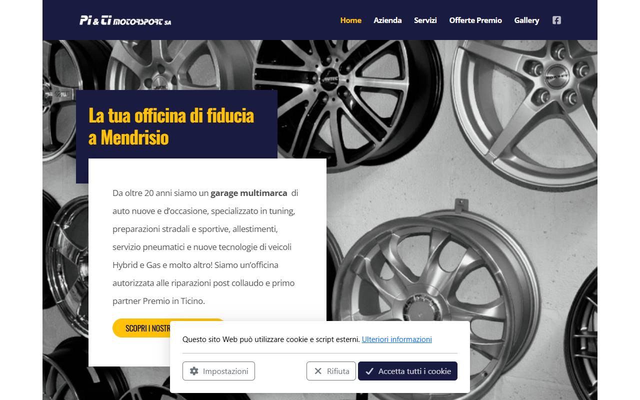 Anteprima del sito: Pi & Ti Motorsport SA