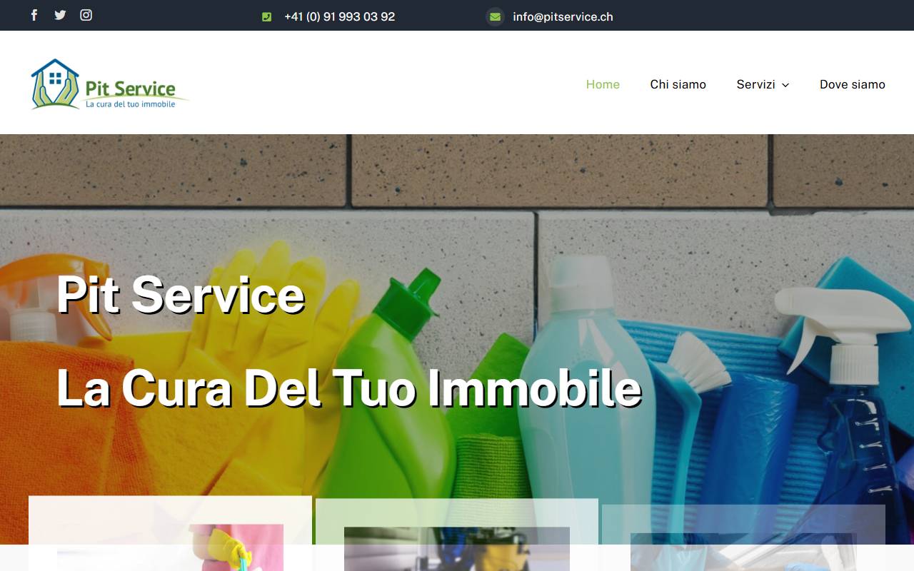 Anteprima del sito: Pit Service SAGL