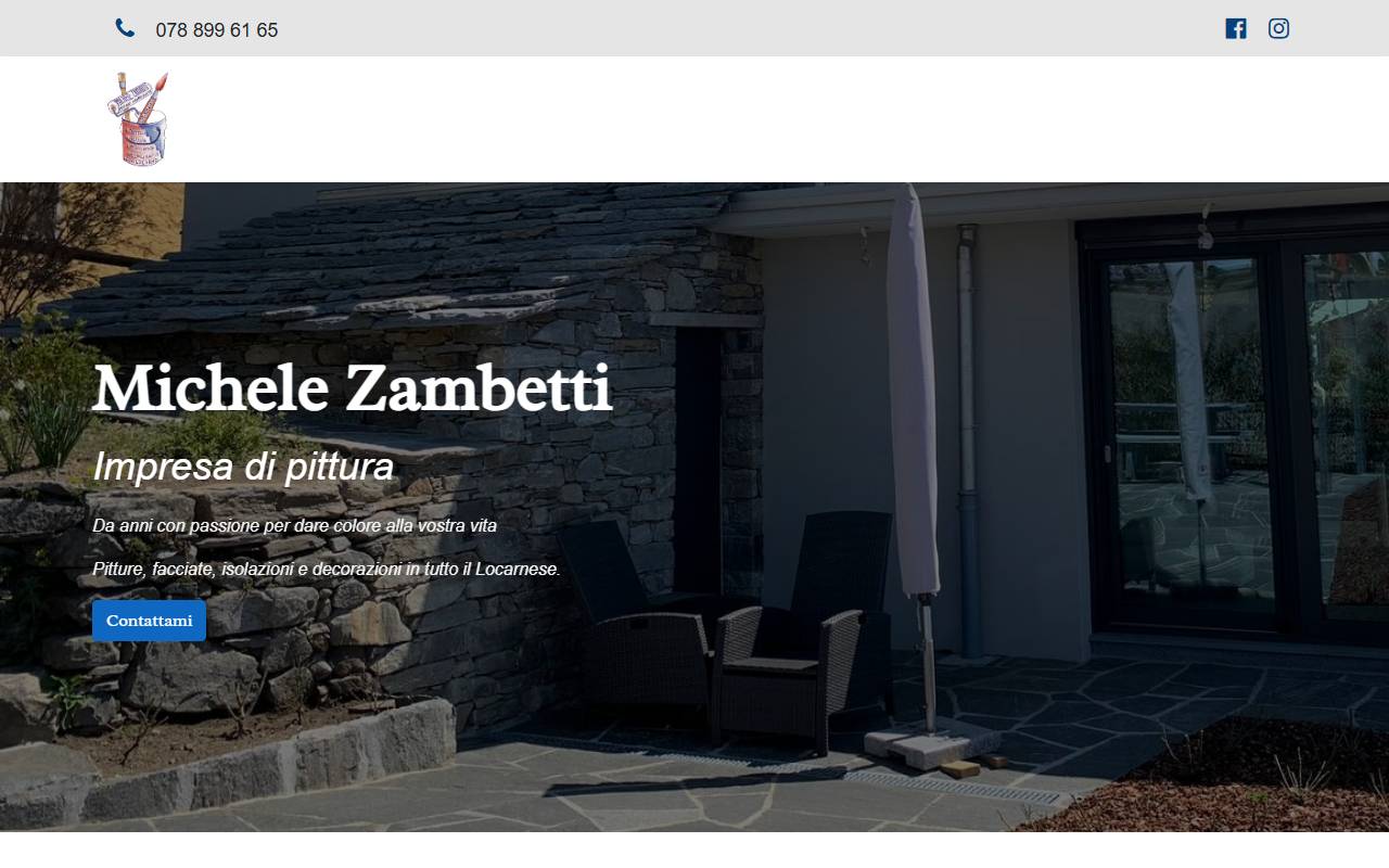 Anteprima del sito: Impresa di pittura Zambetti Michele