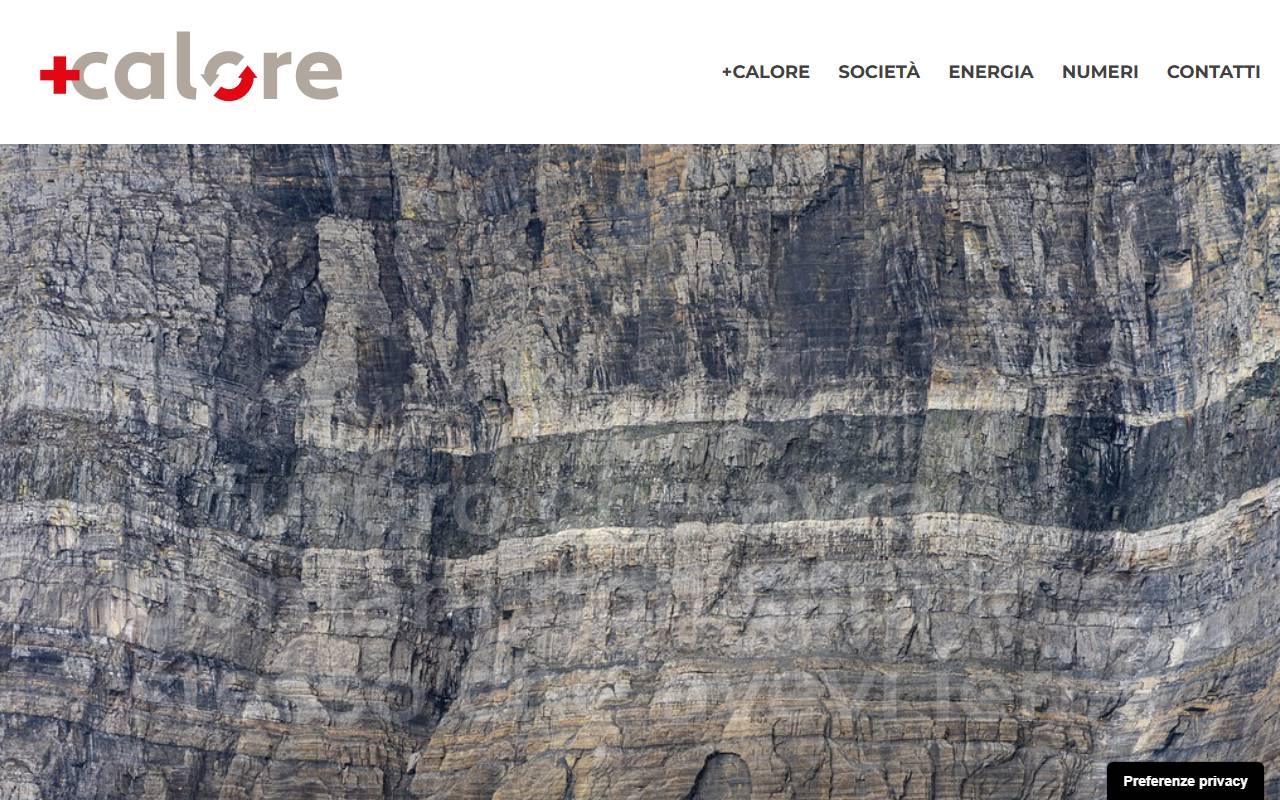 Anteprima del sito: PIÙCALORE SA