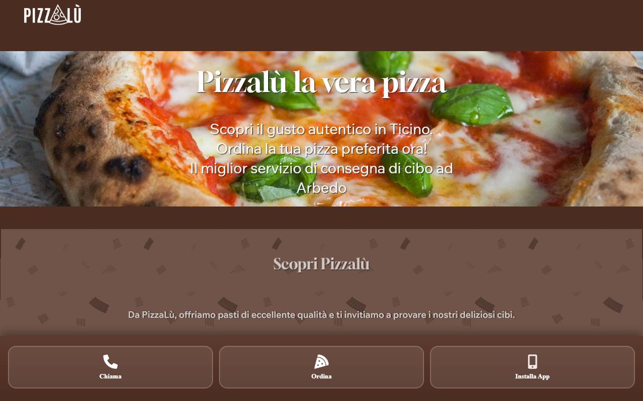 Anteprima del sito: PizzaLU di Gian Luca Cherchi