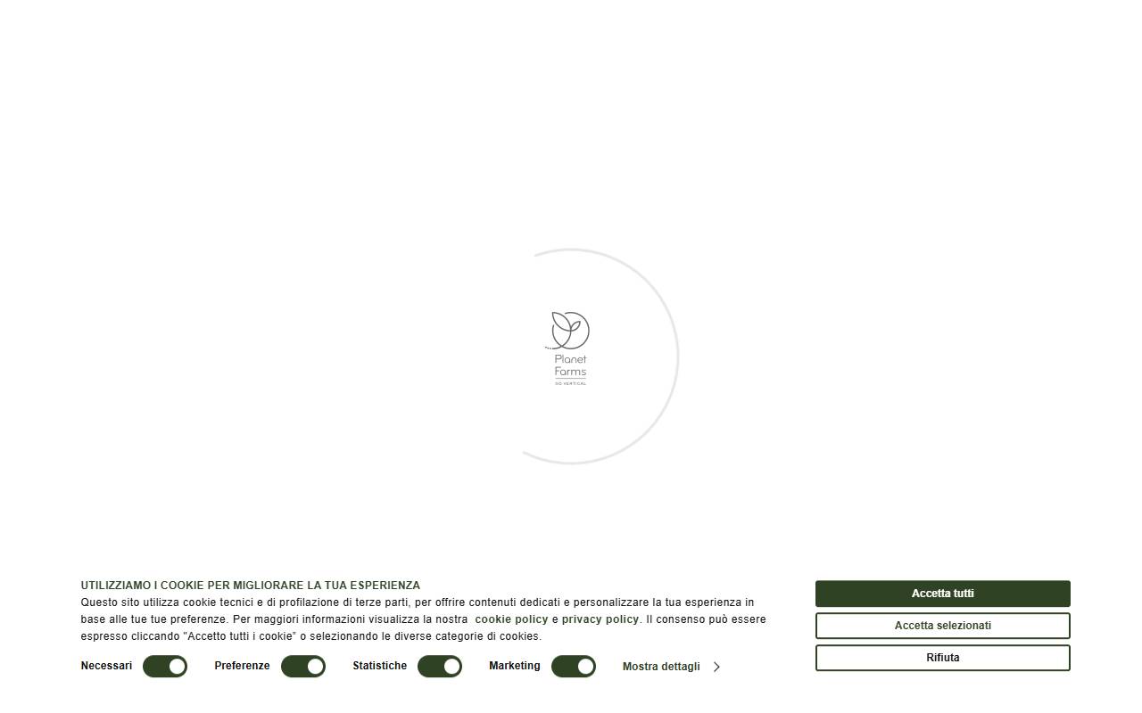 Anteprima del sito: Planet Farms Switzerland AG