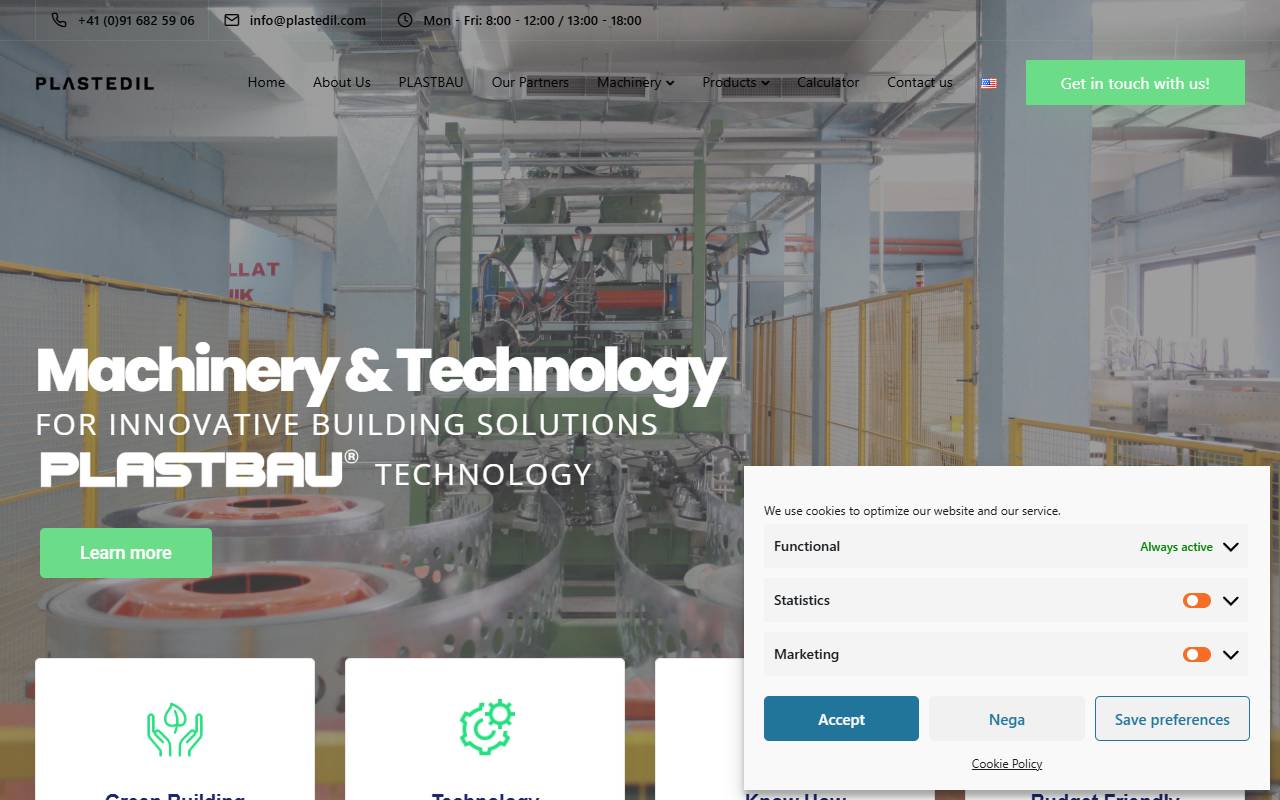 Anteprima del sito: Plastbau Constructions SA