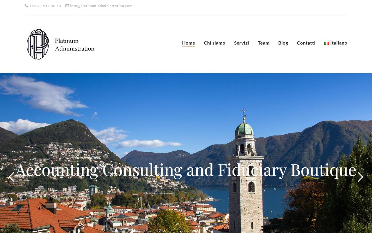 Anteprima del sito: PLATINUM ADMINISTRATION SA