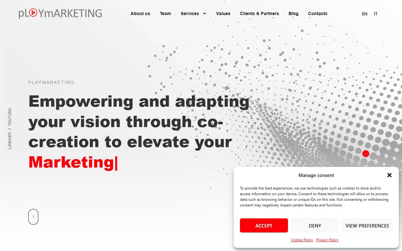 Anteprima del sito: Playmarketing Sagl