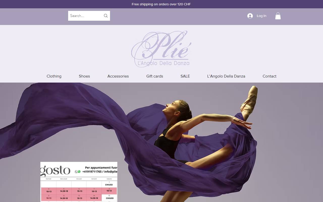 Anteprima del sito: Plié di Caterina Martinenghi